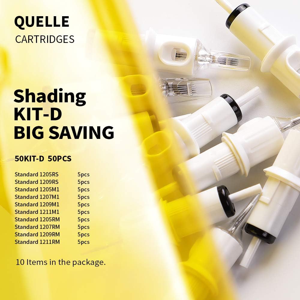 Quelle Tattoo Needle Cartridges Mixed 50PCS