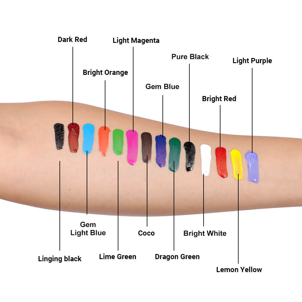 Tattoo Ink Color Set 7 PCS 15ml Stigma