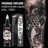 Tattoo Ink Dark Black Pure Black & Concentrated Black 120ml Stigma (sig)